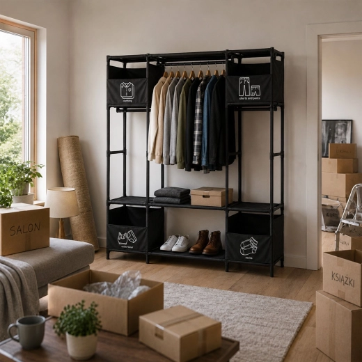Plenty of space for hanging and storing