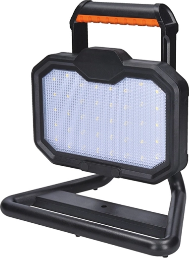 Solight draagbare oplaadbare ledwerklamp 20 W 2000 lm oranje-zwart