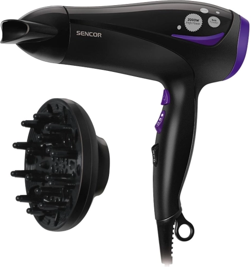 Sencor haardroger met ionisatie en diffuser