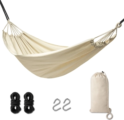 Garden Swing Hammock Boho 200 cm Ecru 120 kg