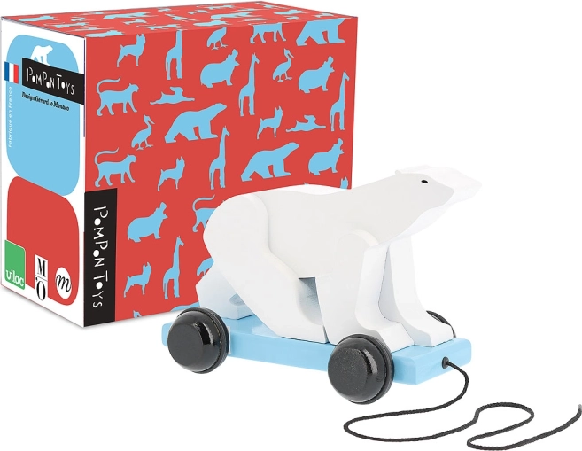Vilac pull-along polar bear Pompon