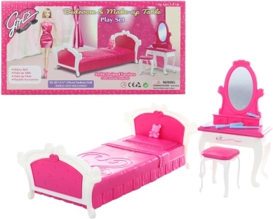 Glorie chambre avec coiffeuse pour poupées