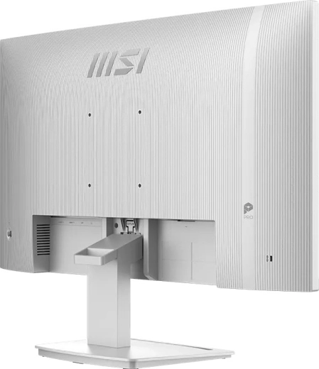 Clean white design and VESA-ready