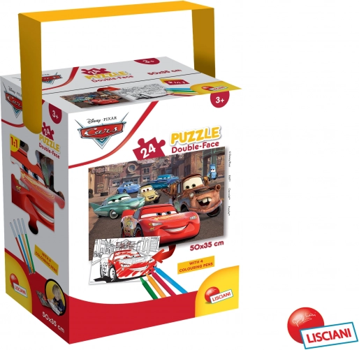 Children's Puzzle Cars: double-sided, 24 pieces