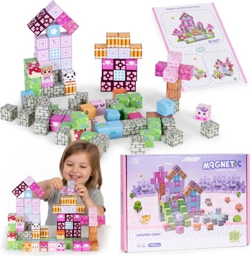 Magnetische bouwset voor kinderen 113 stuks
