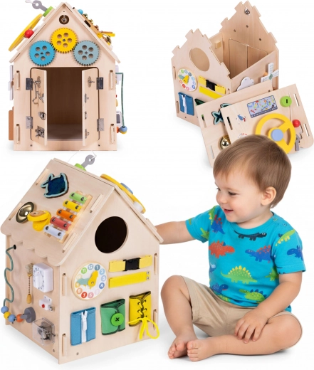 Houten Montessori huis XXL met 30 activiteiten ECOTOYS