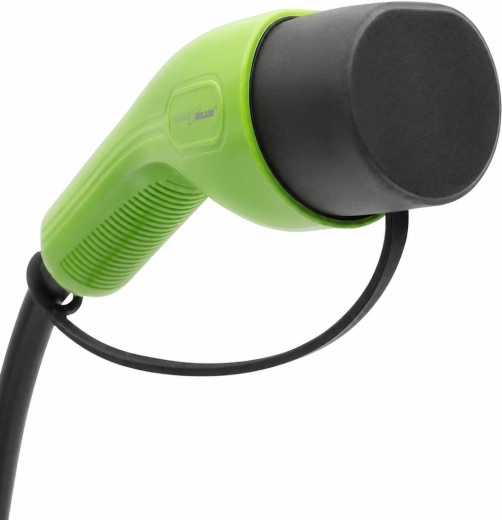 Type 2-connector en lange 6,8 m-kabel voor comfortabel aansluiten