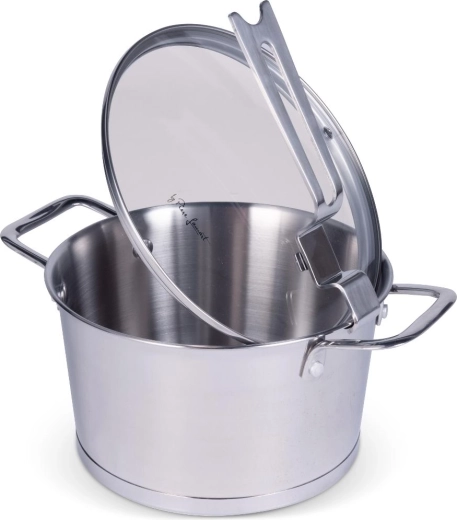 Lamart Edelstahl-Kochtopf mit Deckel Conic 18 cm, 2,4 l