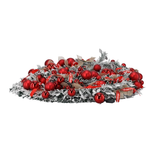 Sapin de Noël artificiel pliable Wanda 150 cm avec éclairage LED et décorations