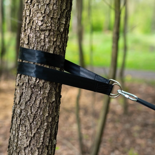 Secure attachment with steel D-rings