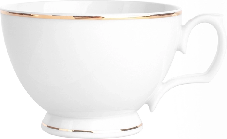 MariaPaula Classic Gold Line breakfast porcelain cup 350 ml