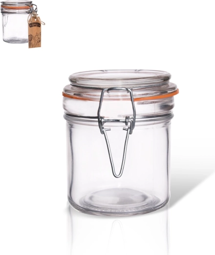 Bela glazen pot met patent-/klemdeksel 0,28 l