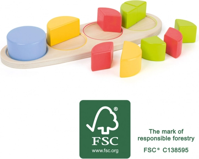 Small Foot Wooden Educational Fraction Board