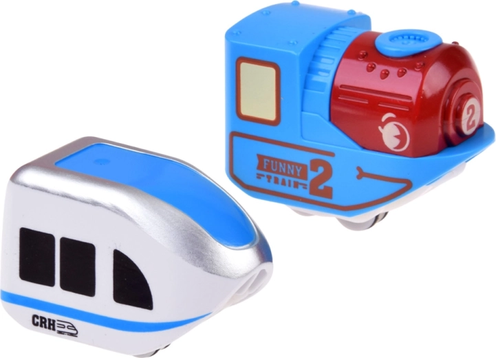 2 treintjes op accu met opladen via USB