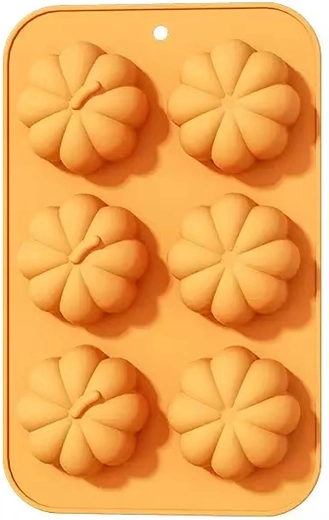 Orange pumpkin silicone mold 27 × 17 × 3 cm