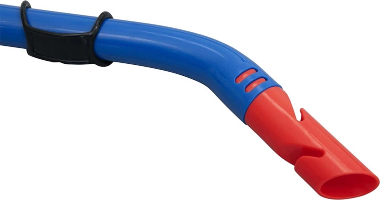 Snorkel with silicone mouthpiece and anti-water cap