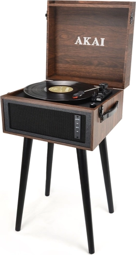 Platine vinyle Akai ATT-101BT avec haut-parleurs intégrés et Bluetooth