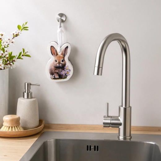 Playful rabbit motif for the kitchen