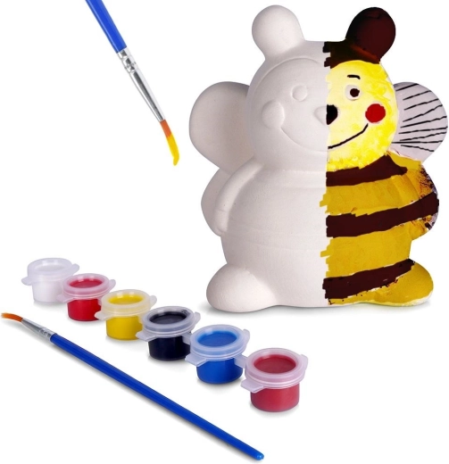 Tirelire abeille à peindre de 18 cm