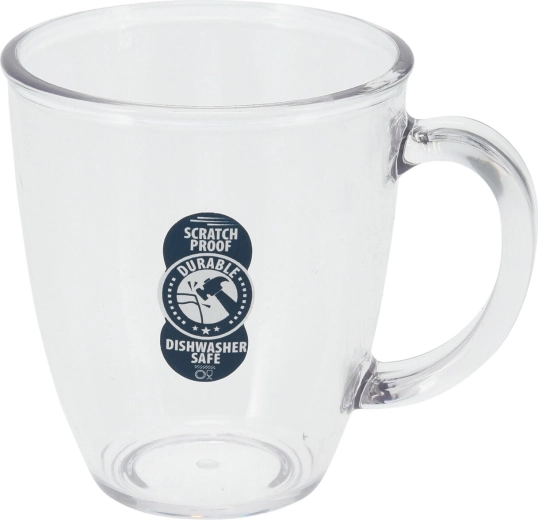 Transparenter Becher 380 ml aus AS (Styrol-Acrylnitril)