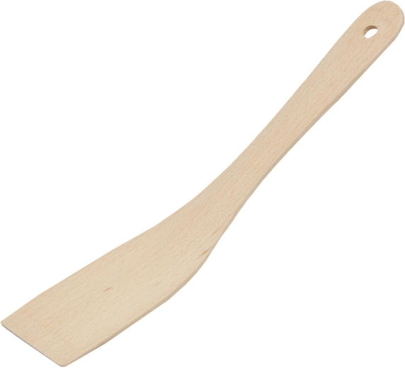 Houten gebogen spatel 27 × 5 cm van beukenhout