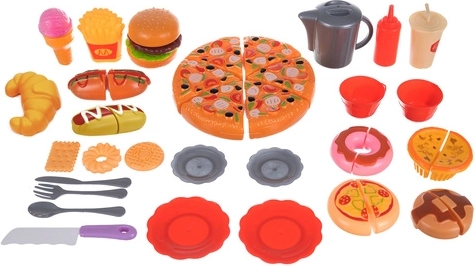 Realistisch fastfoodmenu voor rollenspel