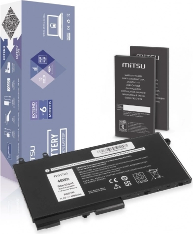 Batterij MITSU R8D7N voor DELL Latitude 5410/5411/5500 en Precision 3541/3550 – 11,4 V 4000 mAh (46 Wh)