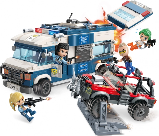 Jeu de construction Mine City Police Kidnappeur Capturé