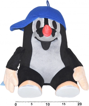 Mol 31 cm zittend, pet blauw
