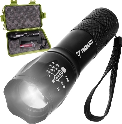 Taktische Taschenlampe CREE LED T6 mit USB-Ladung