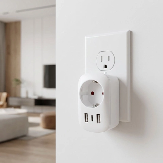 Charge rapide USB-A + USB-C PD (20 W)