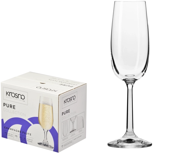 Krosno Pure verres à champagne 170 ml - 6 pièces