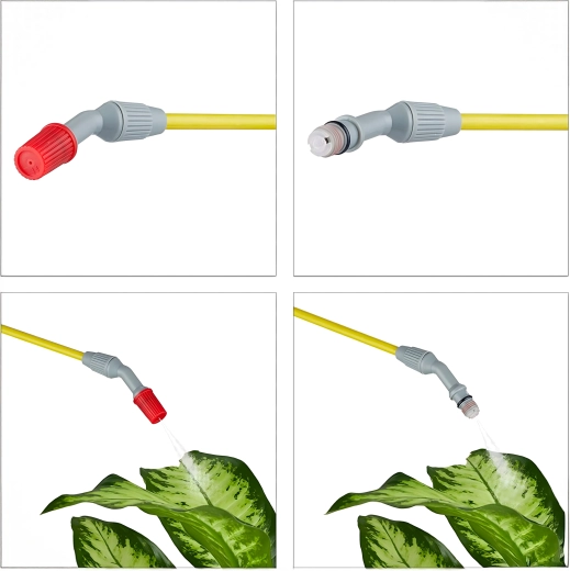 Precise spraying thanks to the adjustable nozzle