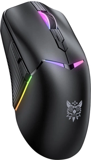 Souris de jeu Onikuma avec RGB, 3 modes de connexion et 12 000 DPI (noir)