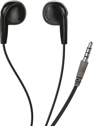 Maxell EB-98 écouteurs noirs intra-auriculaires avec jack 3,5 mm