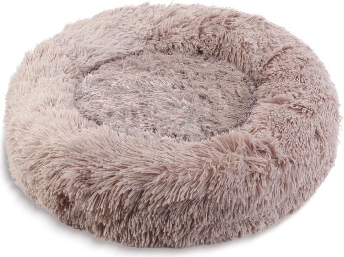 Rundes Hundebett XL, 80 cm, hellbraun