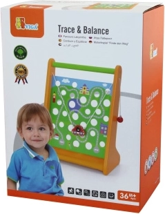 Wooden Maze with Toy Car
