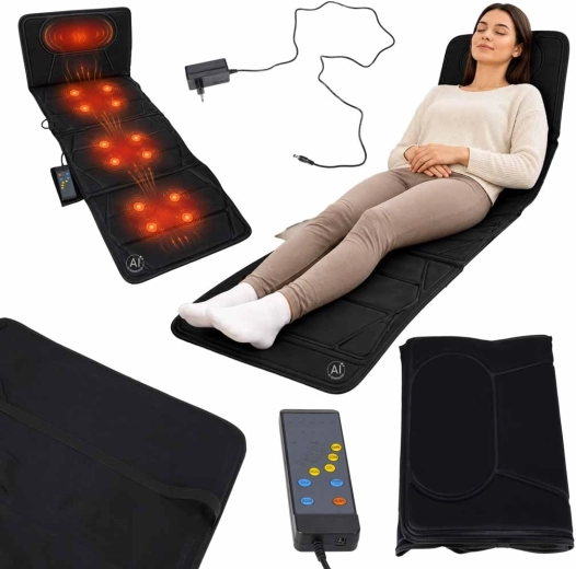 Vibrationsmassageauflage mit Wärmefunktion und Fernbedienung