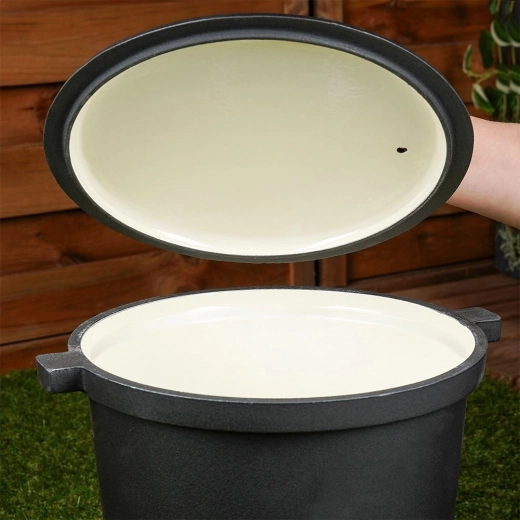 Emaillierte Innenflächen für leichte Reinigung