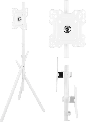Support de sol pour TV Maclean MC-181 blanc 27–55"