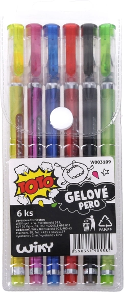 Gelschreiber TOTO Set 6 Stück