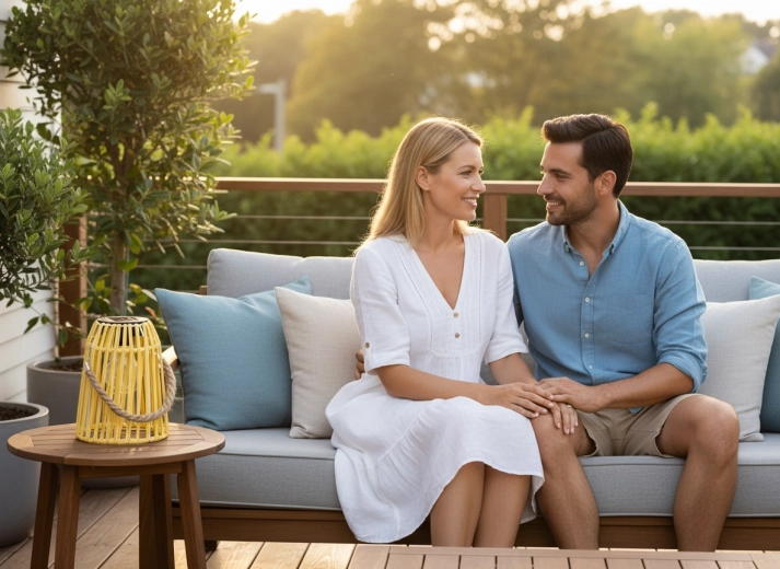 A stylish addition to your outdoor seating area