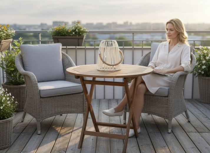 Stylish ambiance for balcony and terrace