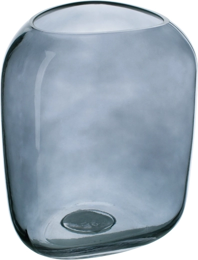 Glass Vase, Garnet Blue, 20 cm