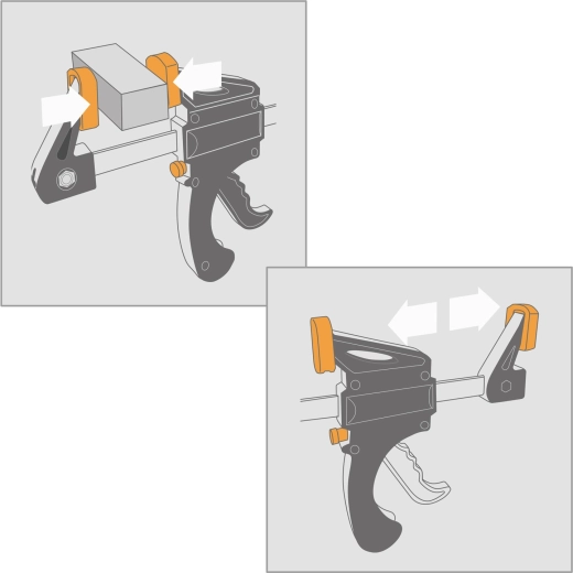 Clamping and spreading