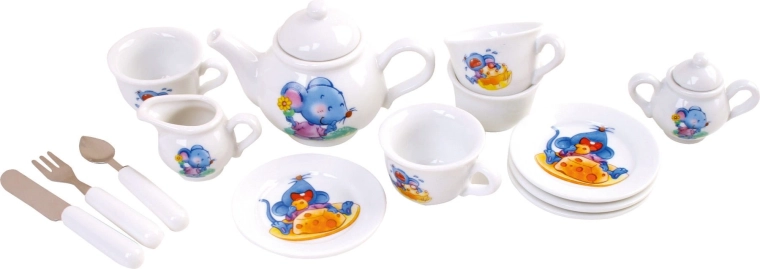 Service en porcelaine pour le goûter des enfants