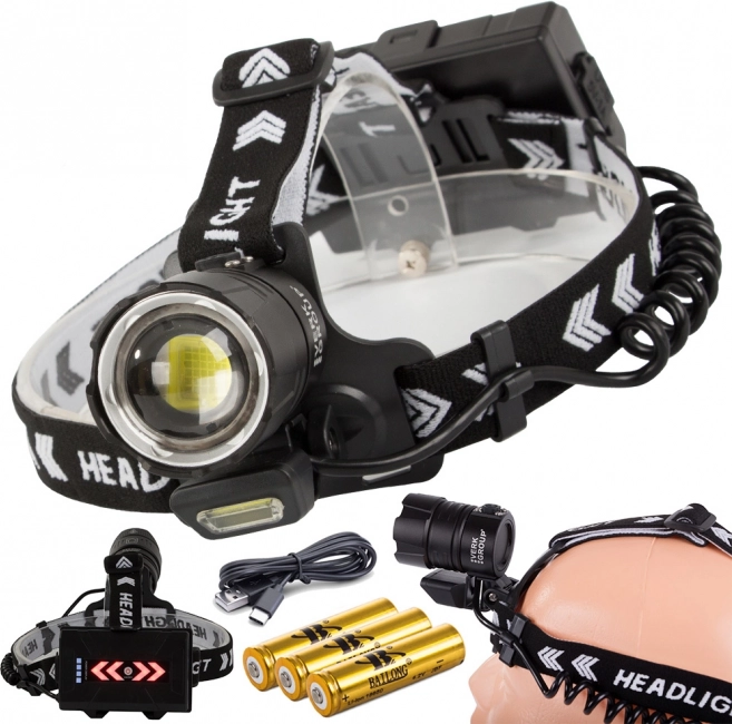 Professional headlamp Bailong with Cree XHP360