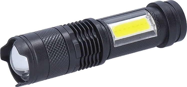 Solight rechargeable LED pocket flashlight with zoom – 1 piece