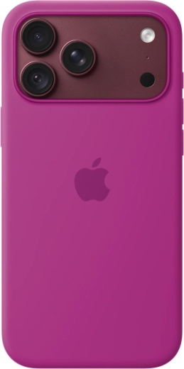 Coque en silicone avec MagSafe pour iPhone 18 Pro Max – magenta