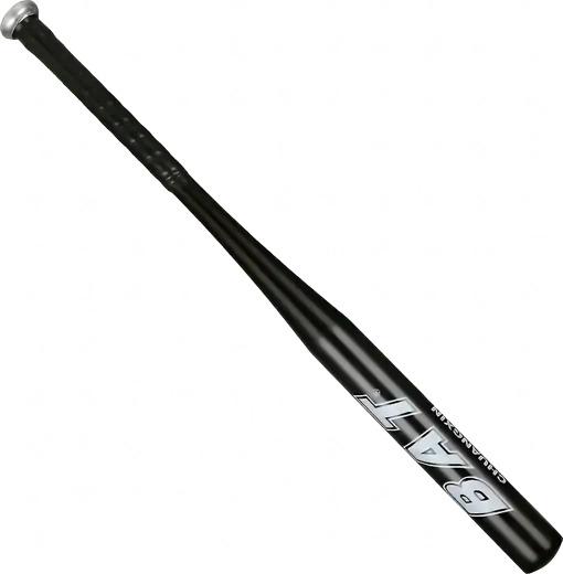 Aluminium-Baseballschläger 25" (64 cm) – leichter Trainingsschläger in Schwarz